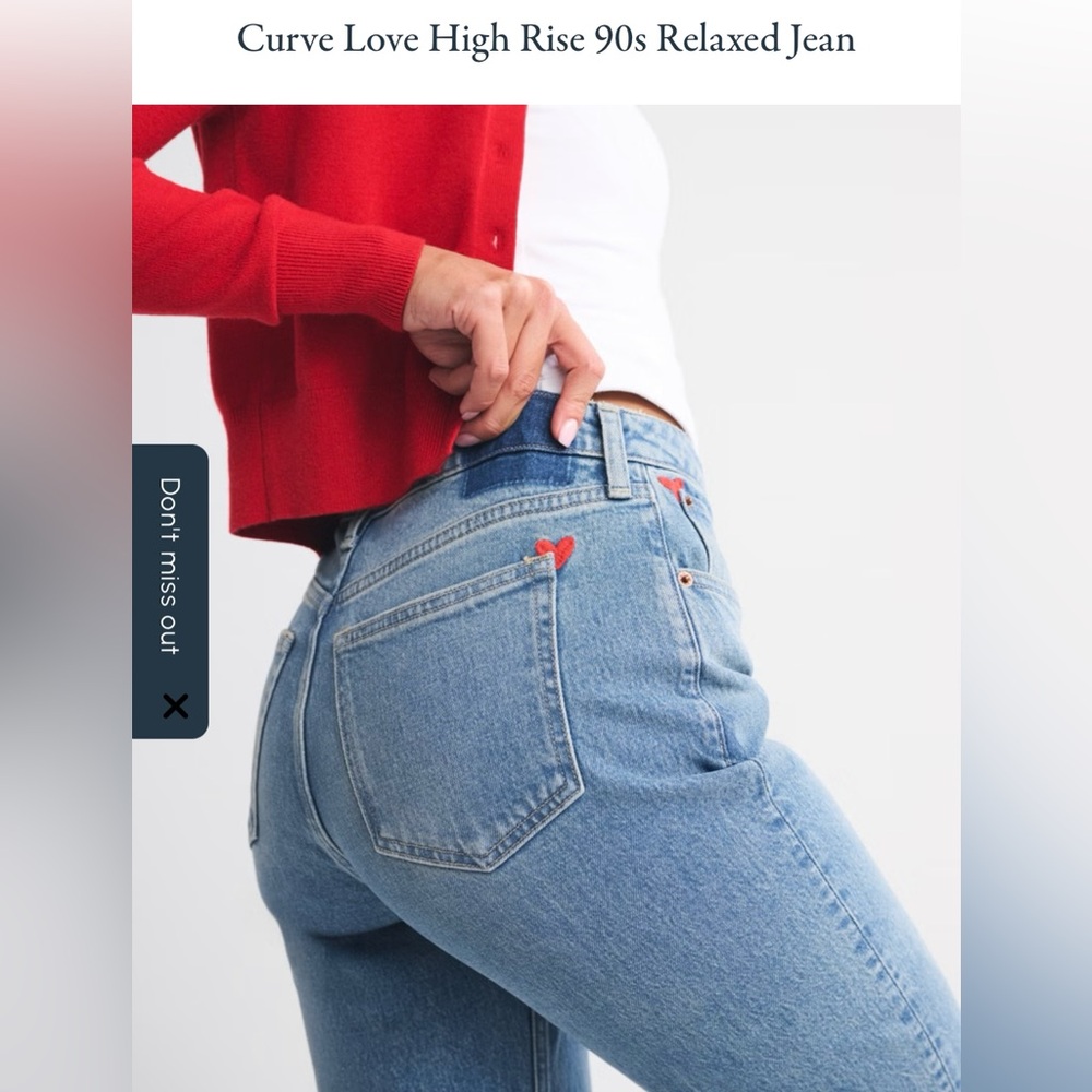 Curve Love High Rise 90s Relaxed Jeans